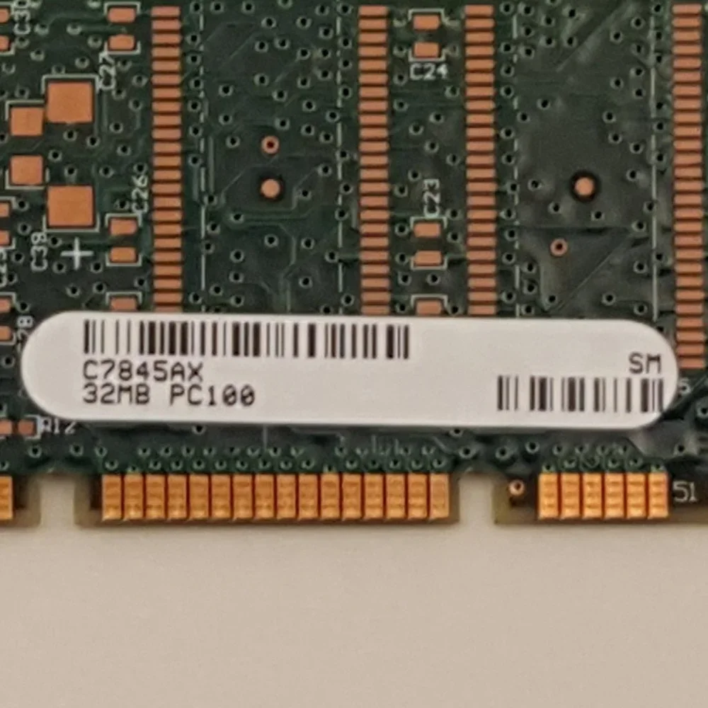 HP C7845AX 32MB 100-pin SDRAM DIMM [ Dual Inline Memory Module A3874-60001